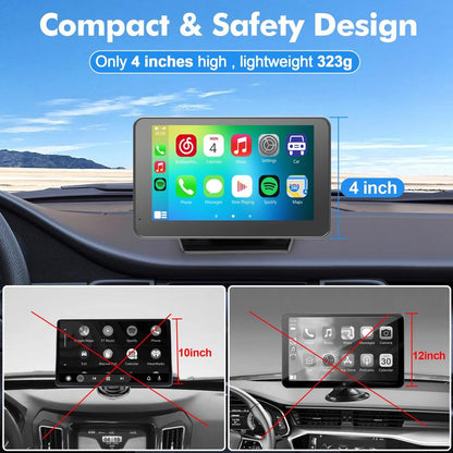 2026 Upgraded Wireless CarPlay Screen for Andriod & Iphone : The Ultimate Portable Car Play Adapter for Seamless In-Car Entertainment