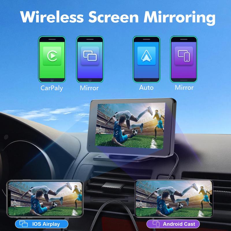 2026 Upgraded Wireless CarPlay Screen for Andriod & Iphone : The Ultimate Portable Car Play Adapter for Seamless In-Car Entertainment